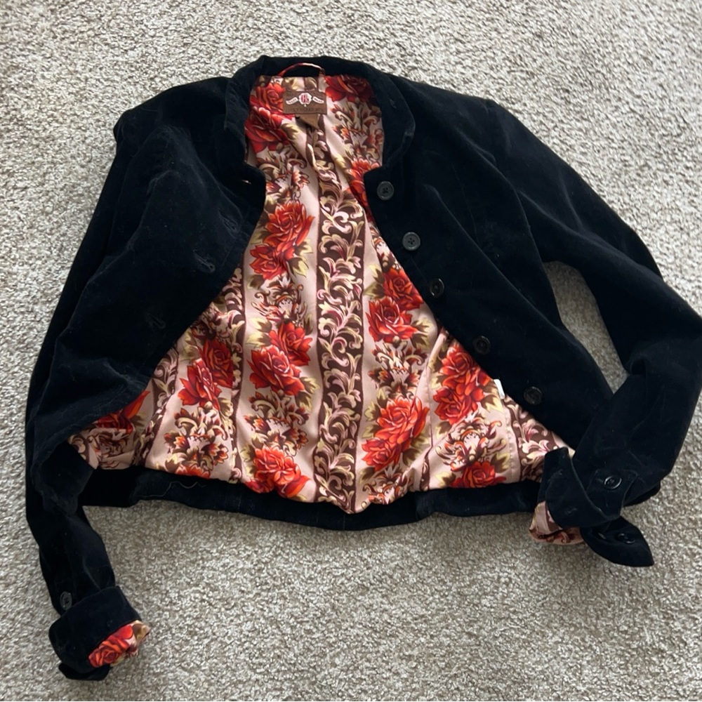 Lucky Brand Black Velvet Women's Blazer (S)